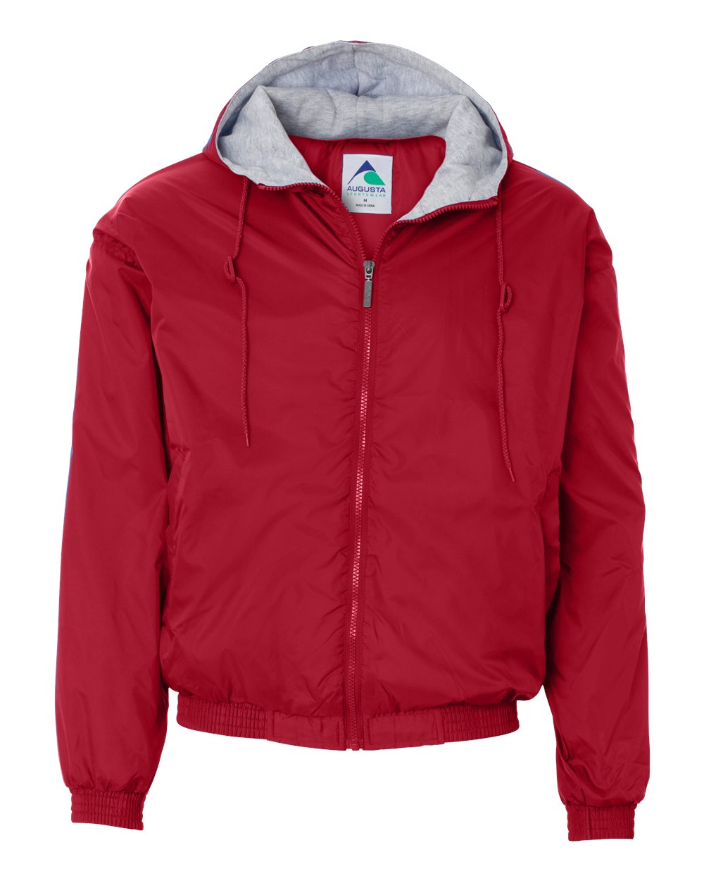 Unisex Fleece Lined Hooded Jacket - Front - B62334703 - Red