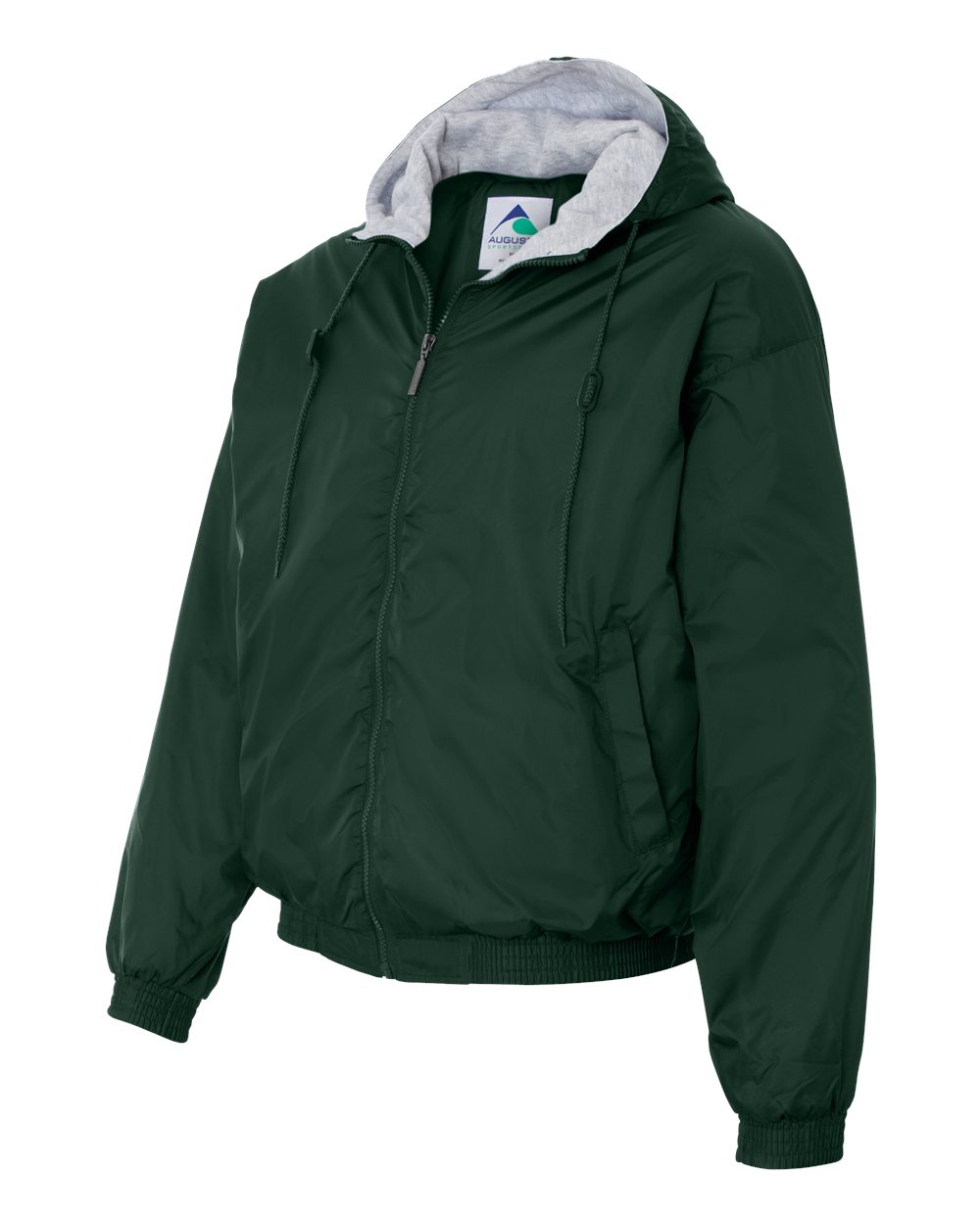 Unisex Fleece Lined Hooded Jacket - Side - B62334193 - Dark Green