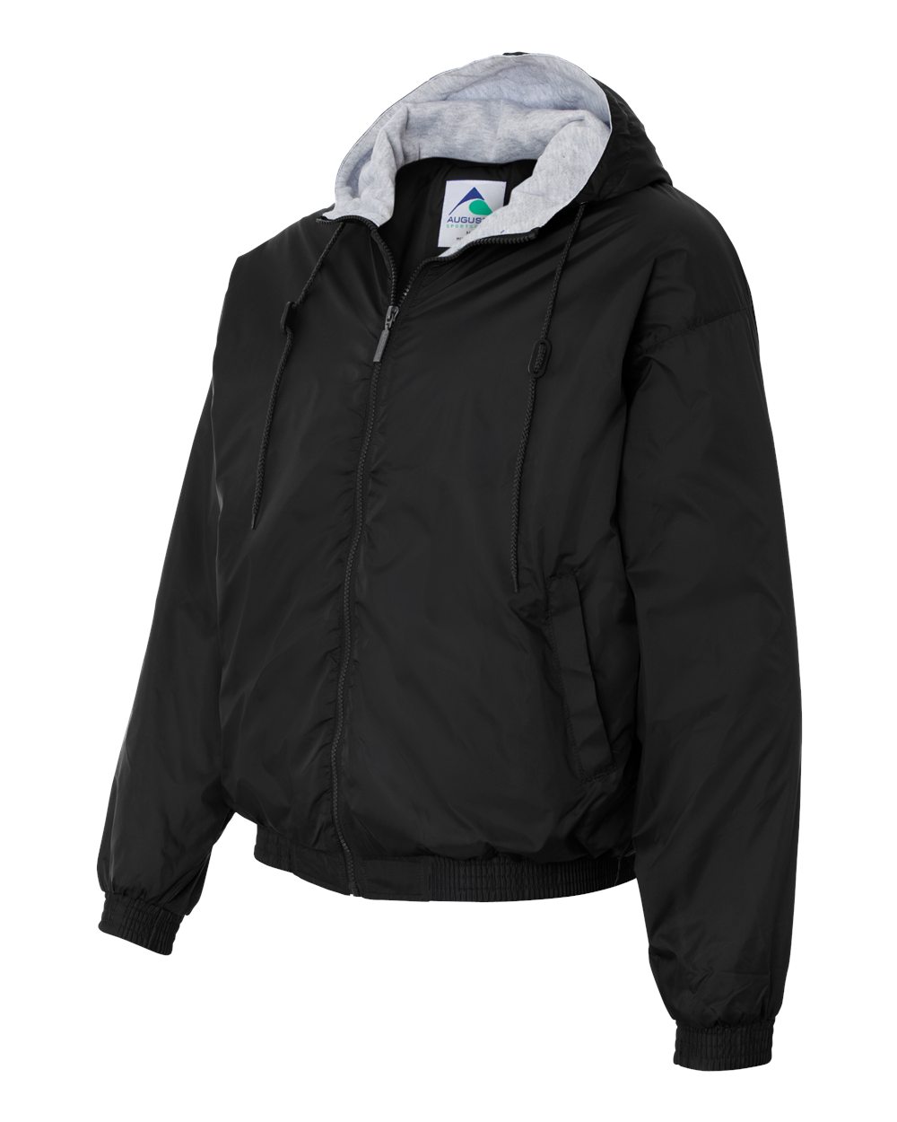 Unisex Fleece Lined Hooded Jacket - Side - B62334503 - Black