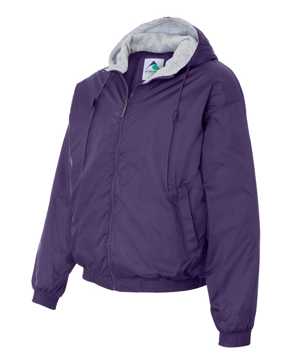 Unisex Fleece Lined Hooded Jacket - Side - B62334673 - Purple