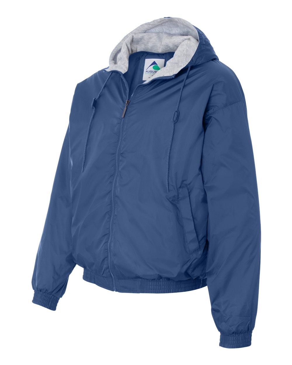 Unisex Fleece Lined Hooded Jacket - Side - B62334753 - Royal