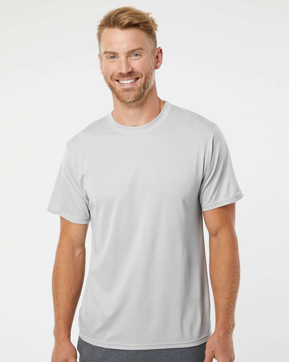 Unisex Nexgen Performance T-Shirt - OnModelFront - B82534363 - Silver