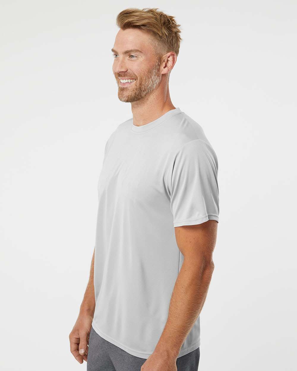 Unisex Nexgen Performance T-Shirt - OnModelSide - B82534363 - Silver