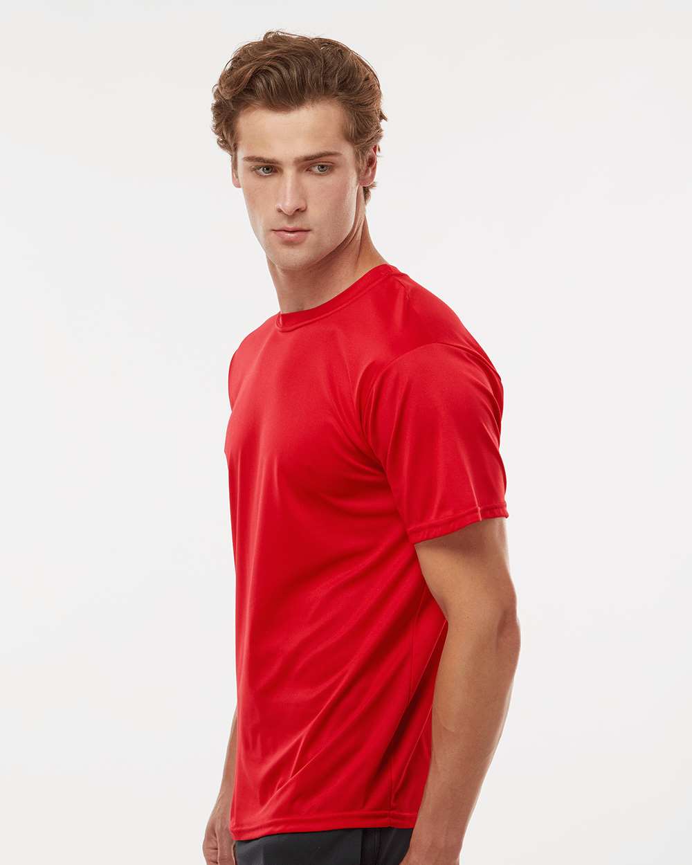Unisex Nexgen Performance T-Shirt - OnModelSide - B82534713 - Scarlet