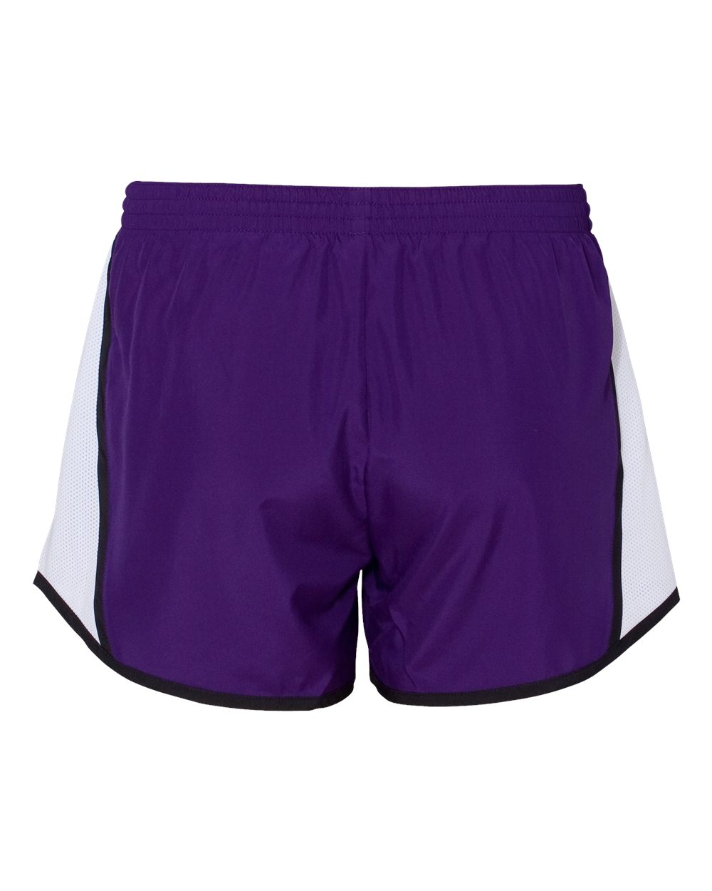 Women's Pulse Team Running Shorts - Back - B79134673 - Purple/ White/ Black