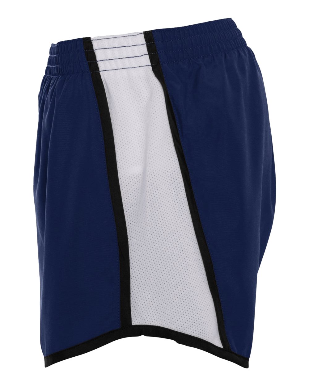 Women's Pulse Team Running Shorts - DirectSide - B79134653 - Navy/ White/ Black