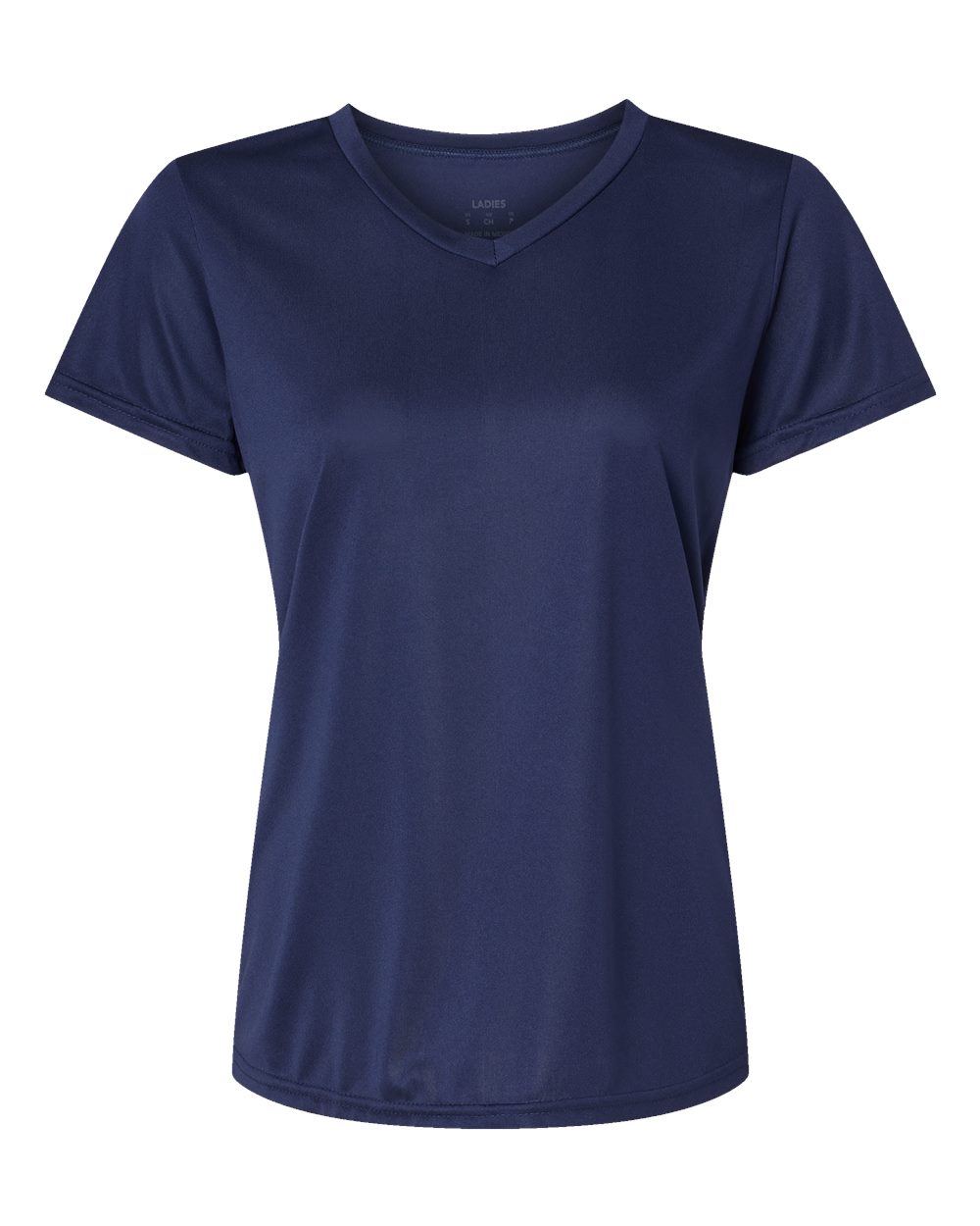 Women's Nexgen Performance V-Neck T-Shirt - Front - B10434652 - Navy