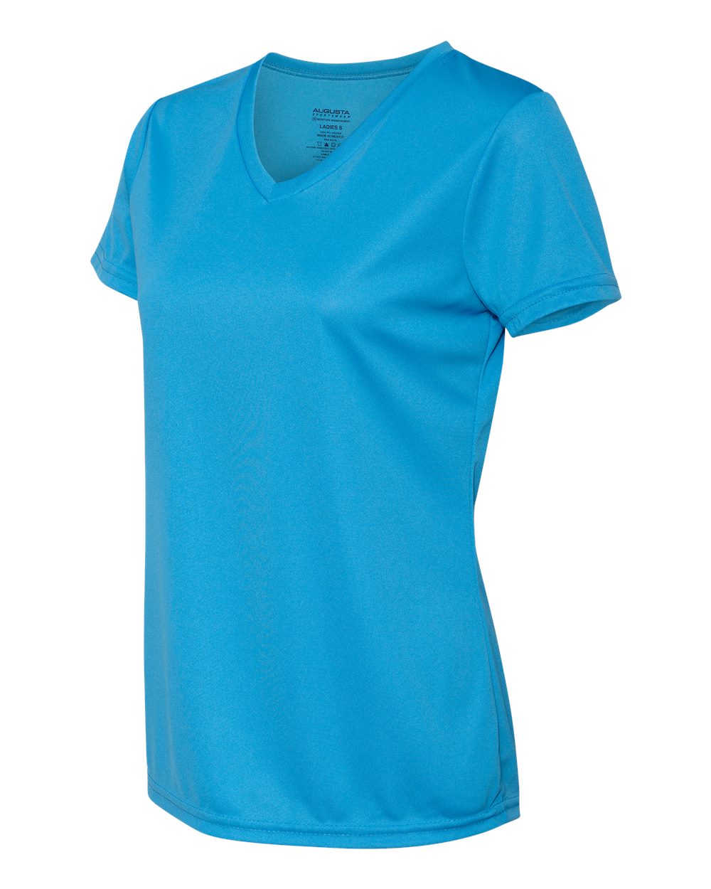Women's Nexgen Performance V-Neck T-Shirt - Side - B10434252 - Power Blue