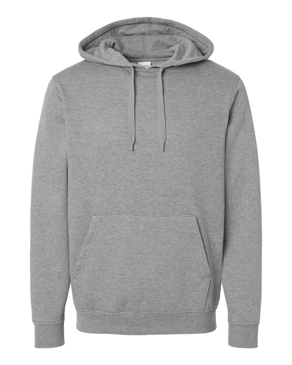 Unisex 60/40 Fleece Hoodie - Front - B64634133 - Charcoal Heather