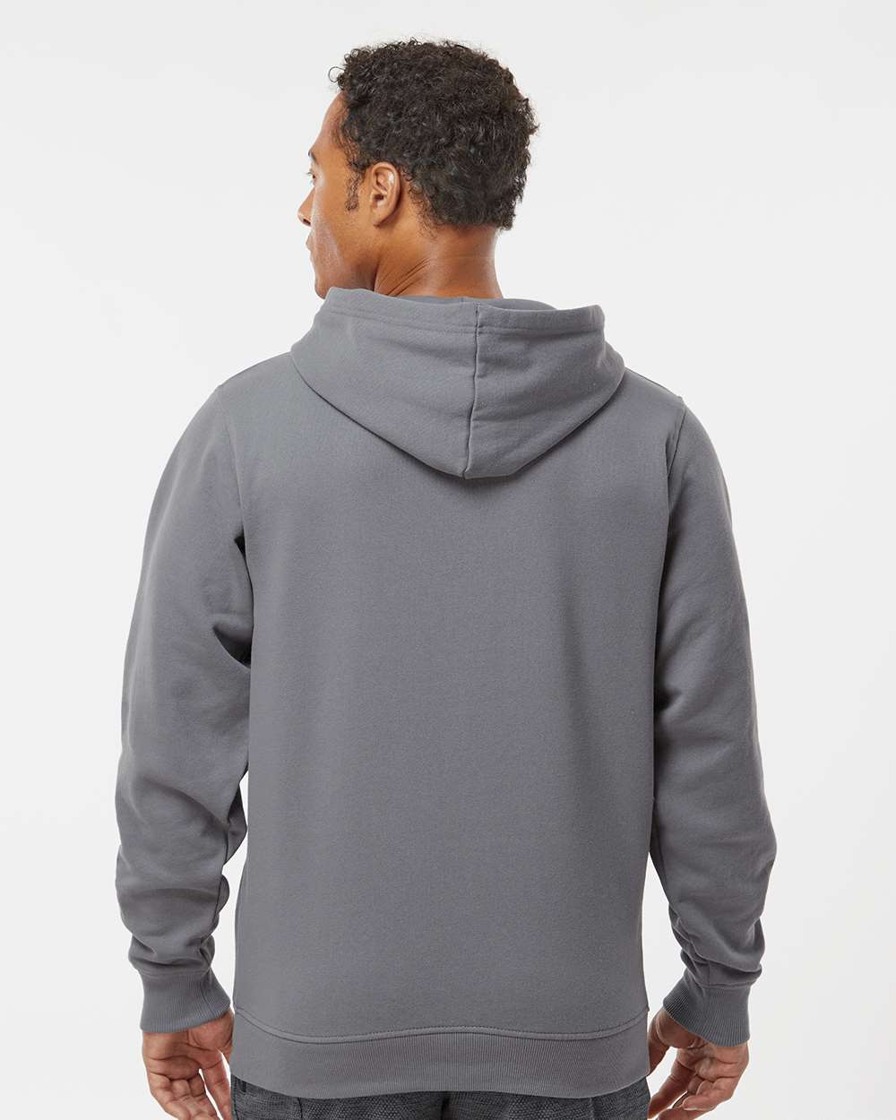 Unisex 60/40 Fleece Hoodie - OnModelBack - B64634103 - Graphite