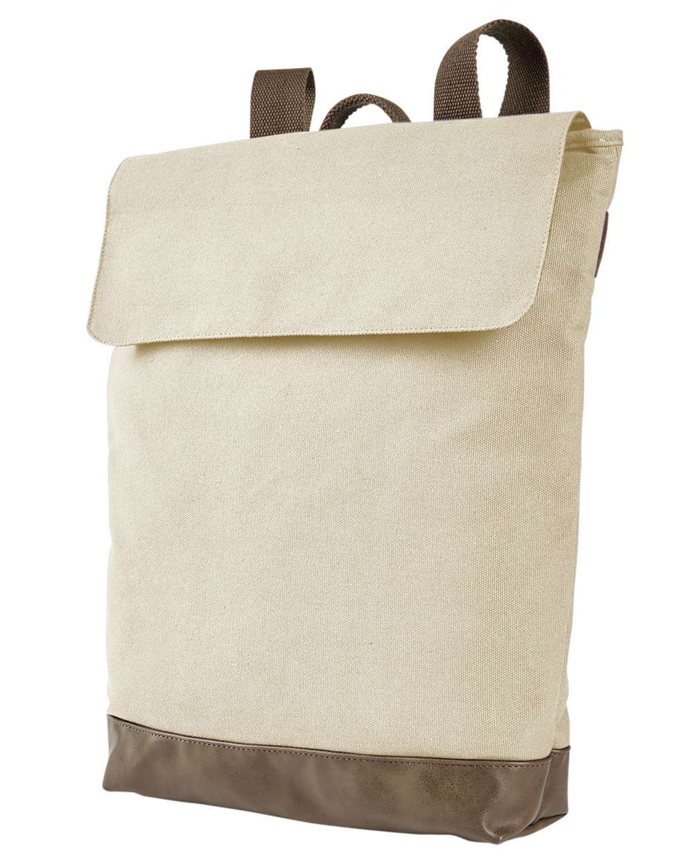 Canvas Rucksack - Front - B556F0240 - Natural/ Brown