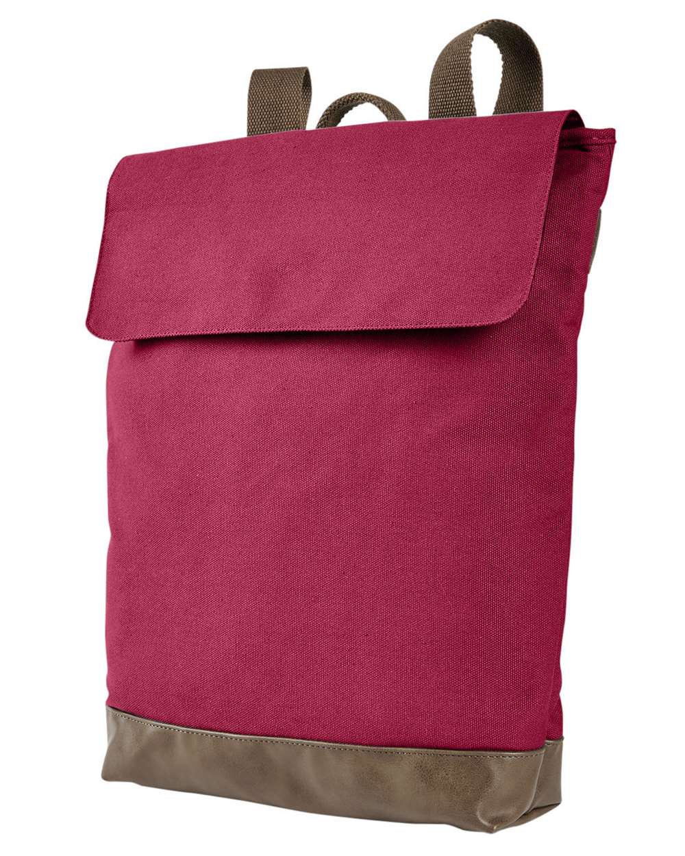 Canvas Rucksack - Front - B556F0770 - Chili/ Brown