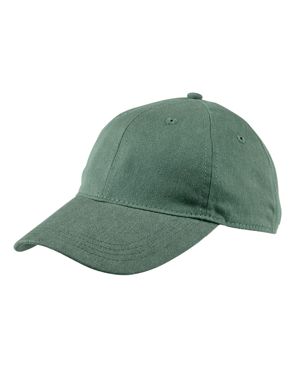 Pigment-Dyed Baseball Cap - Front - B549F0150 - Willow