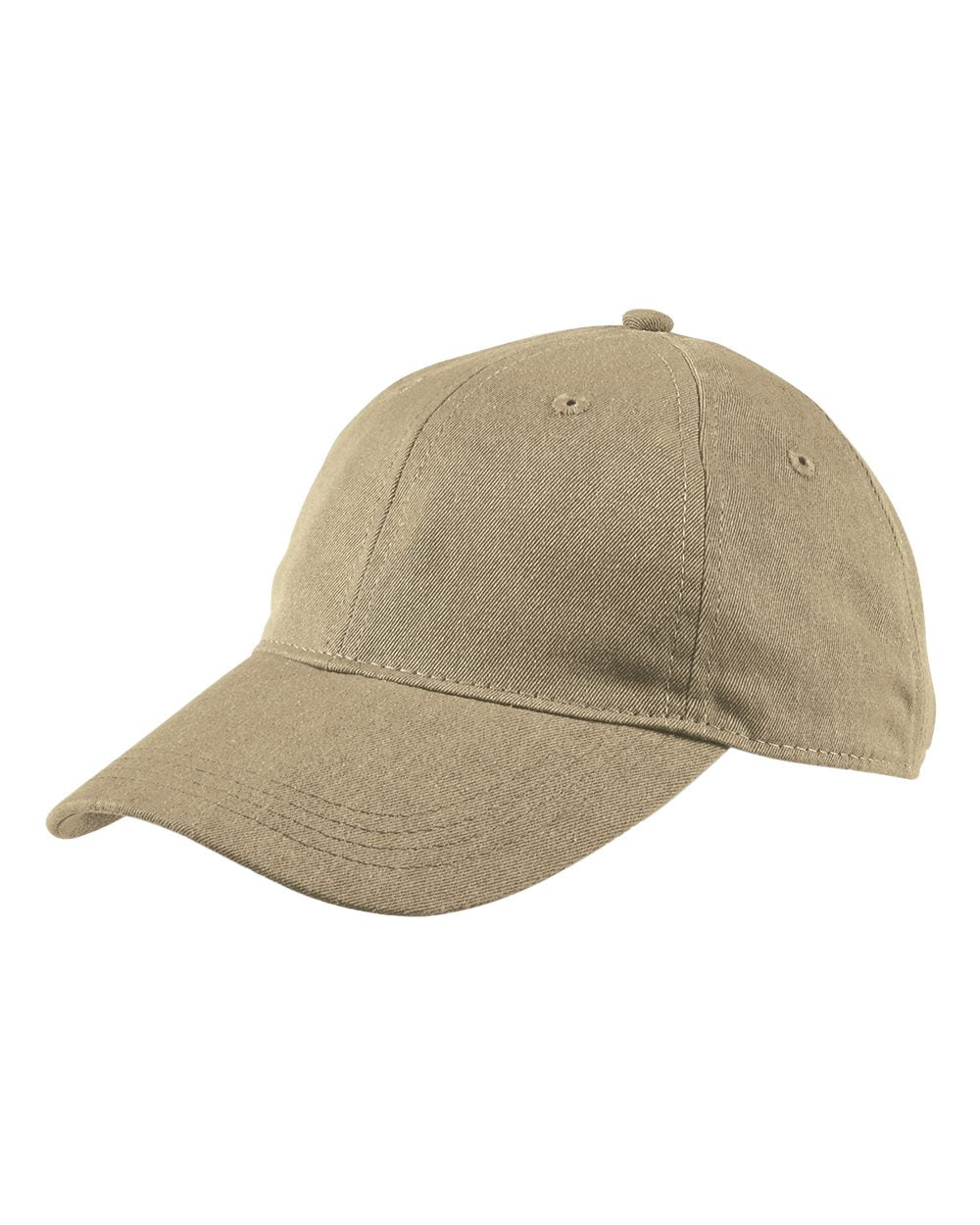 Pigment-Dyed Baseball Cap - Front - B549F0240 - Khaki