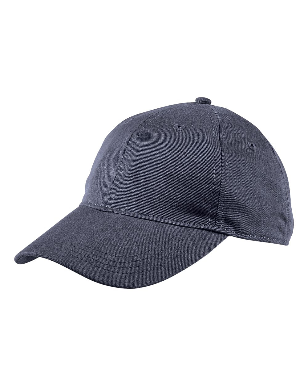 Pigment-Dyed Baseball Cap - Front - B549F0650 - Deep Navy