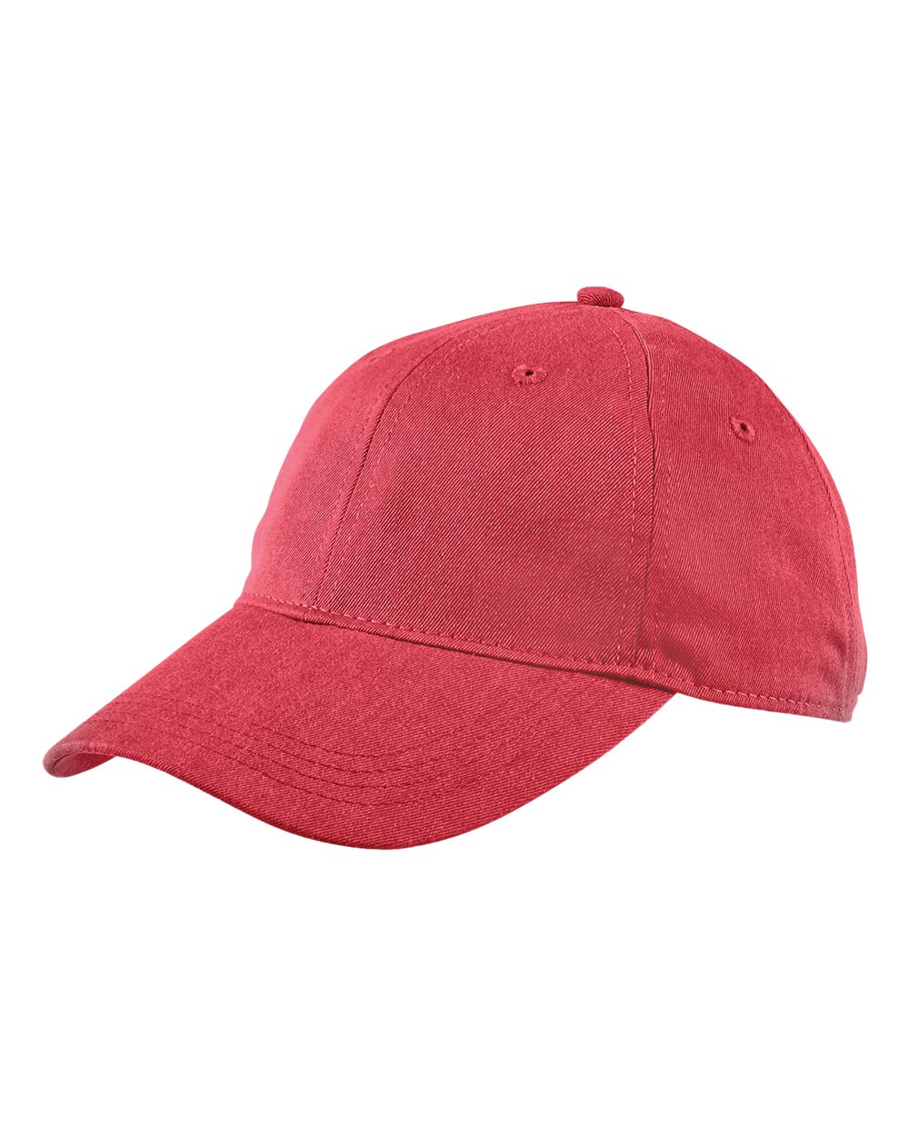 Pigment-Dyed Baseball Cap - Front - B549F0700 - Nautical Red