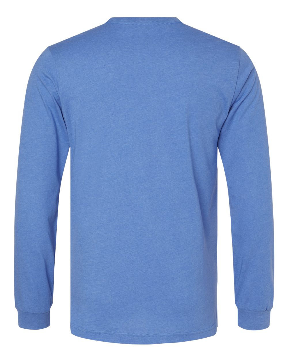 Heather CVC Long Sleeve Tee - Back - B02906042 - Heather Columbia Blue