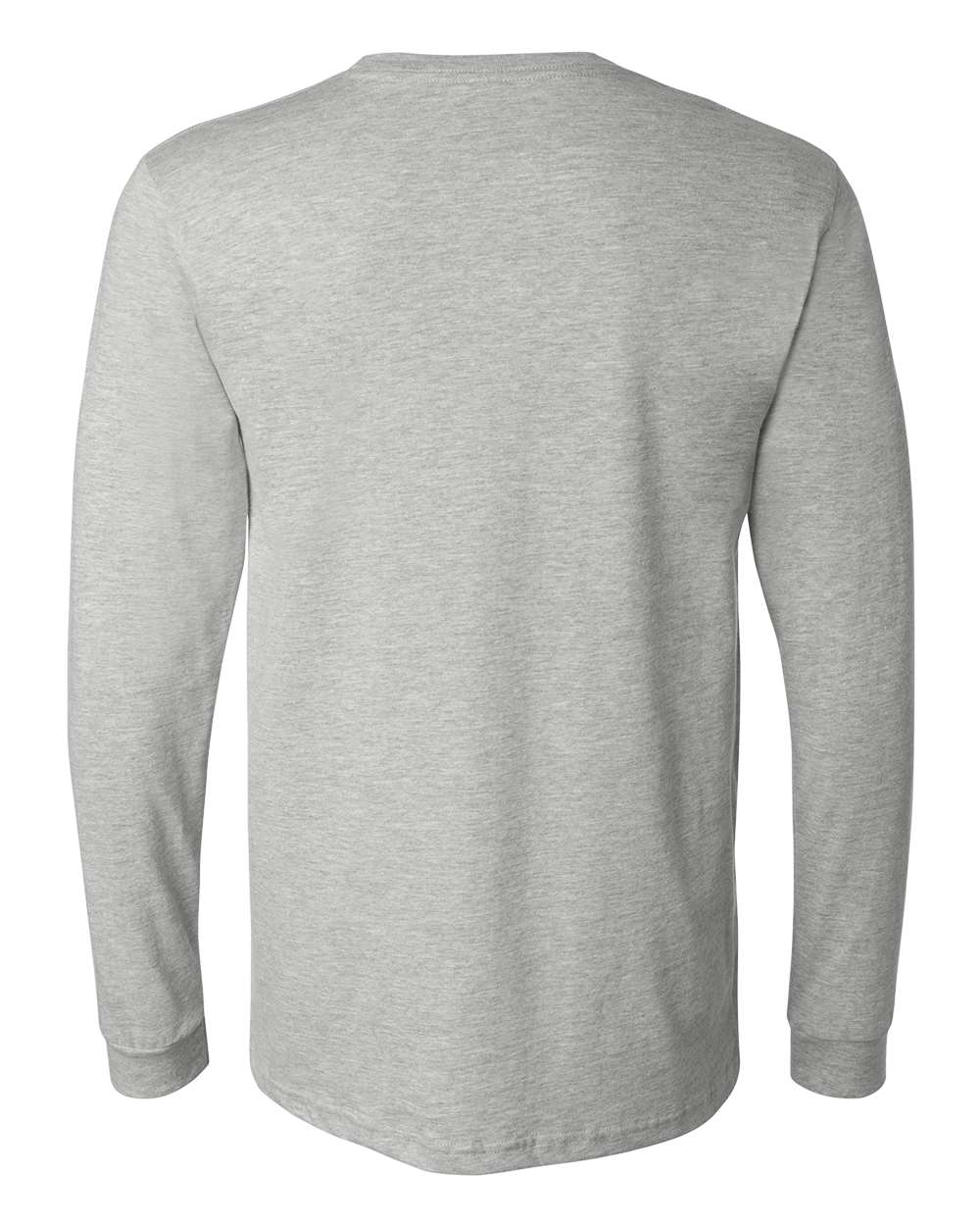 Heather CVC Long Sleeve Tee - Back - B02906582 - Athletic Heather