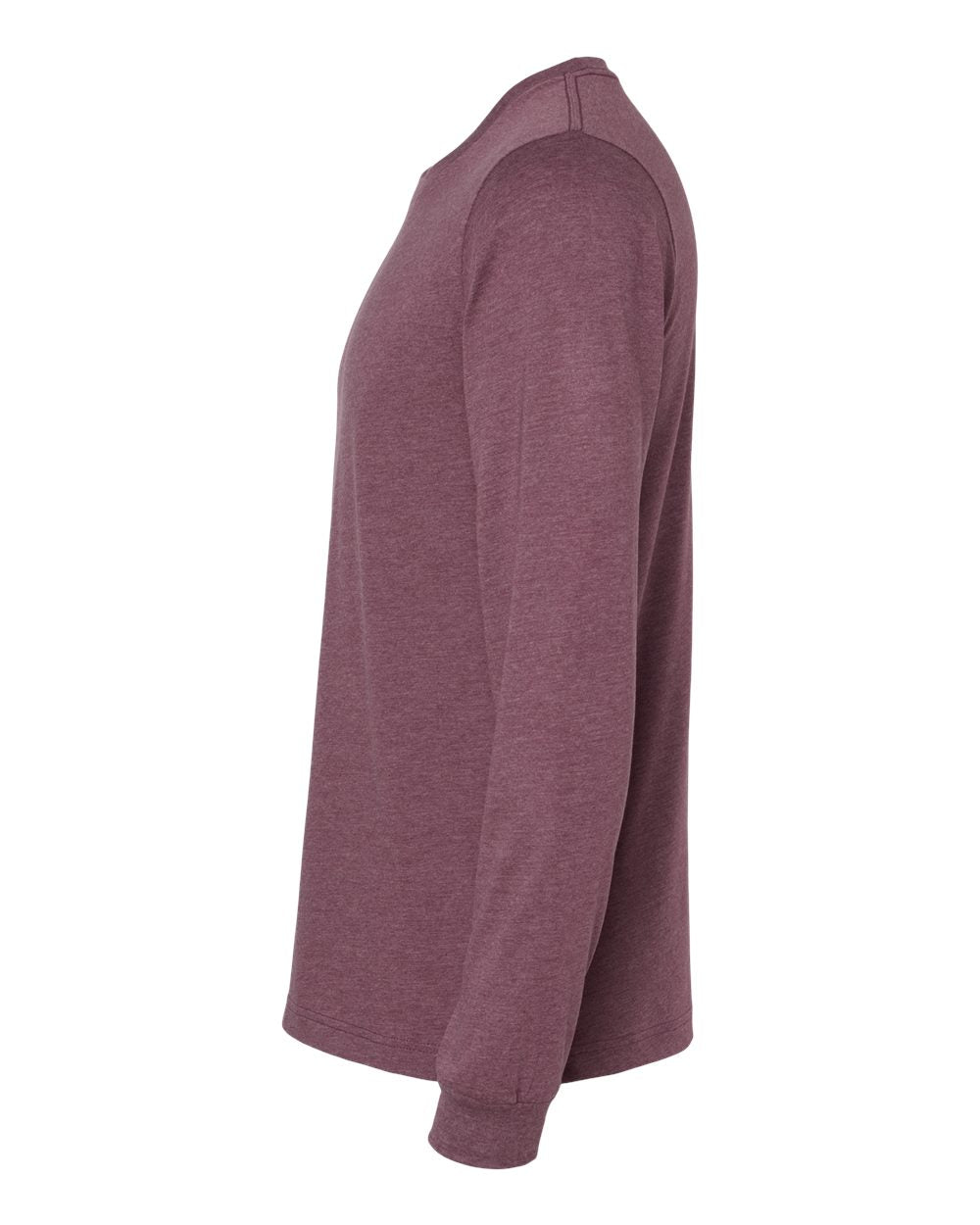 Heather CVC Long Sleeve Tee - DirectSide - B02906052 - Heather Maroon