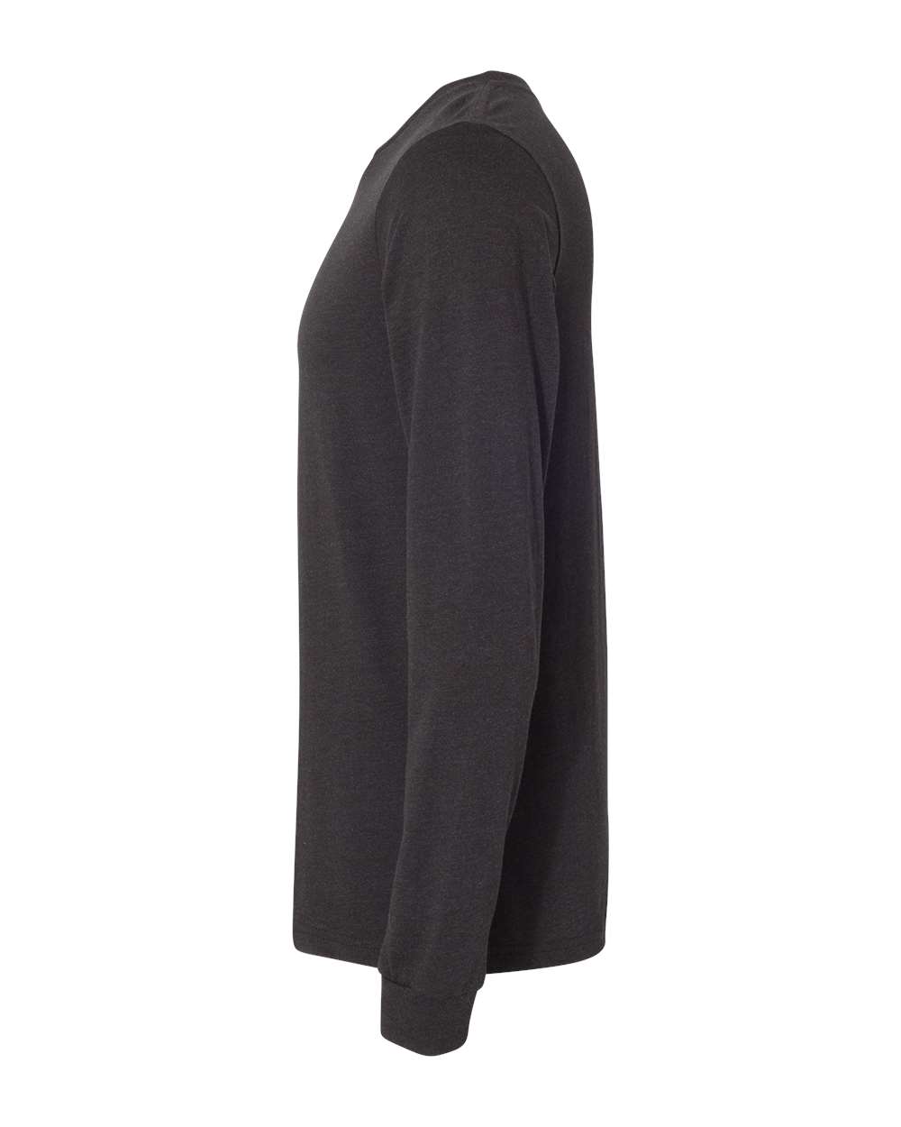 Heather CVC Long Sleeve Tee - DirectSide - B02906102 - Black Heather