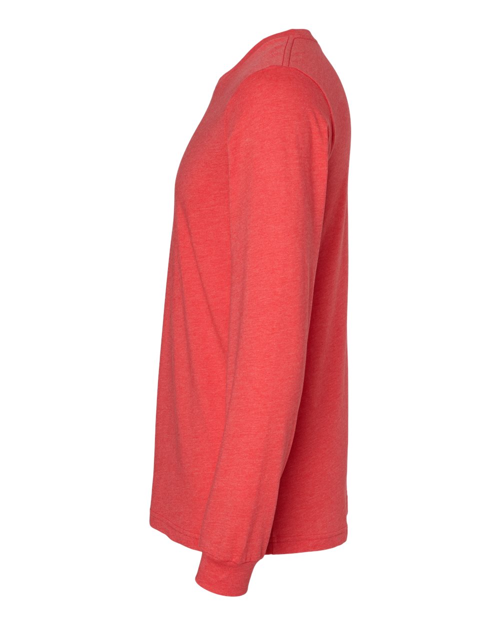 Heather CVC Long Sleeve Tee - DirectSide - B02906122 - Heather Red