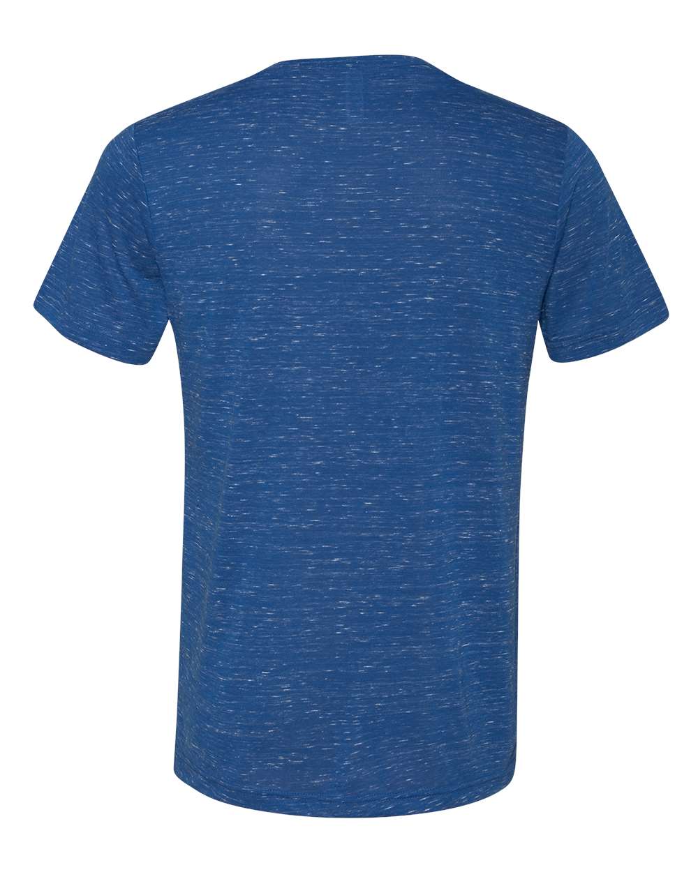 Unisex Textured Jersey V-Neck Tee - Back - B03406752 - True Royal Marble