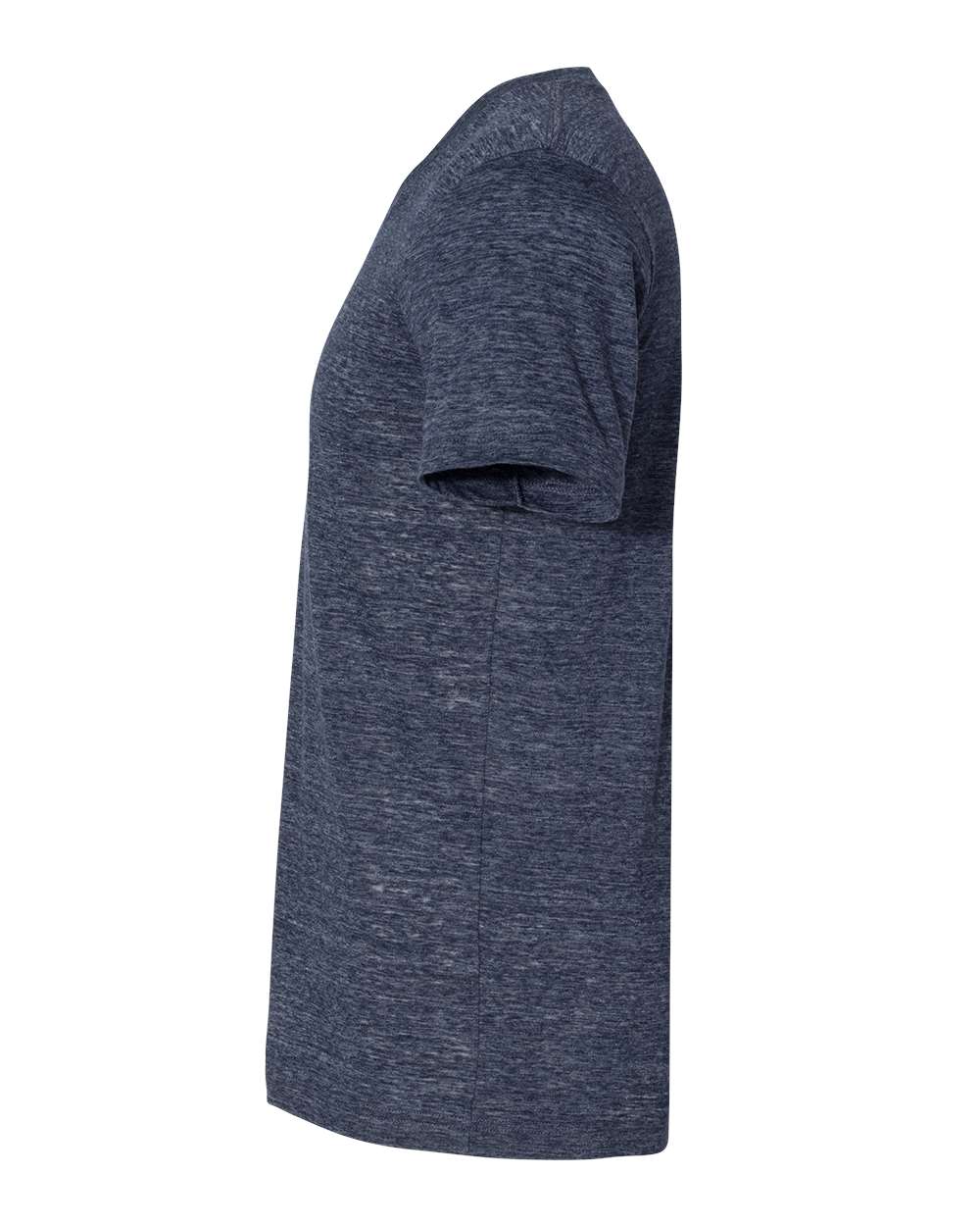 Unisex Textured Jersey V-Neck Tee - DirectSide - B03406652 - Navy Slub