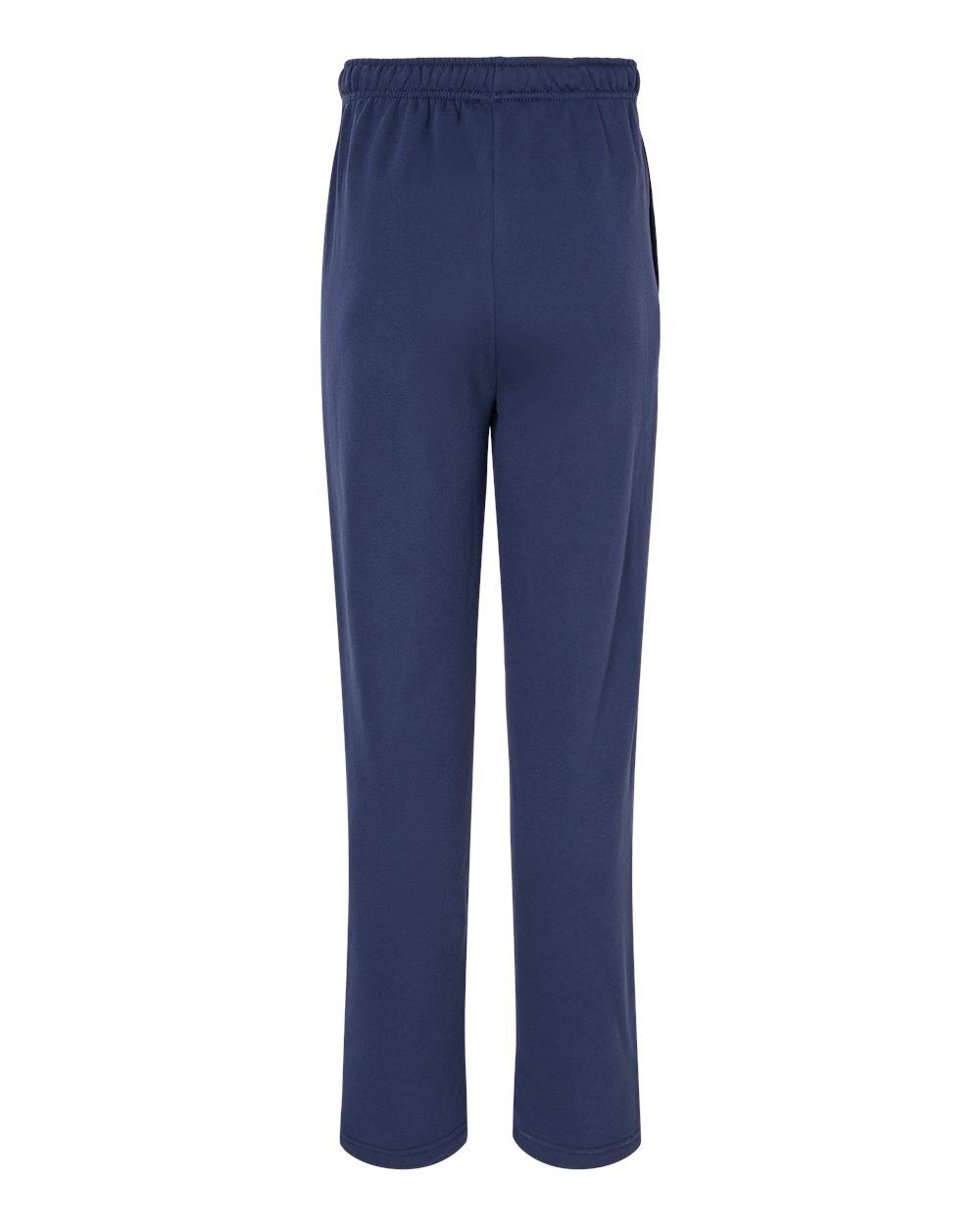Unisex Sponge Fleece Straight Leg Sweatpants - Back - B07406652 - Navy