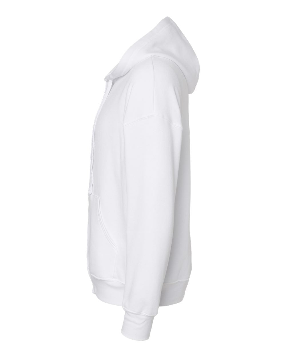 Unisex Sponge Fleece DTM Full-Zip Hoodie - DirectSide - B07806002 - White