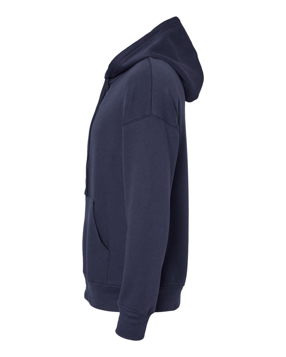 Unisex Sponge Fleece DTM Full-Zip Hoodie - DirectSide - B07806652 - Navy