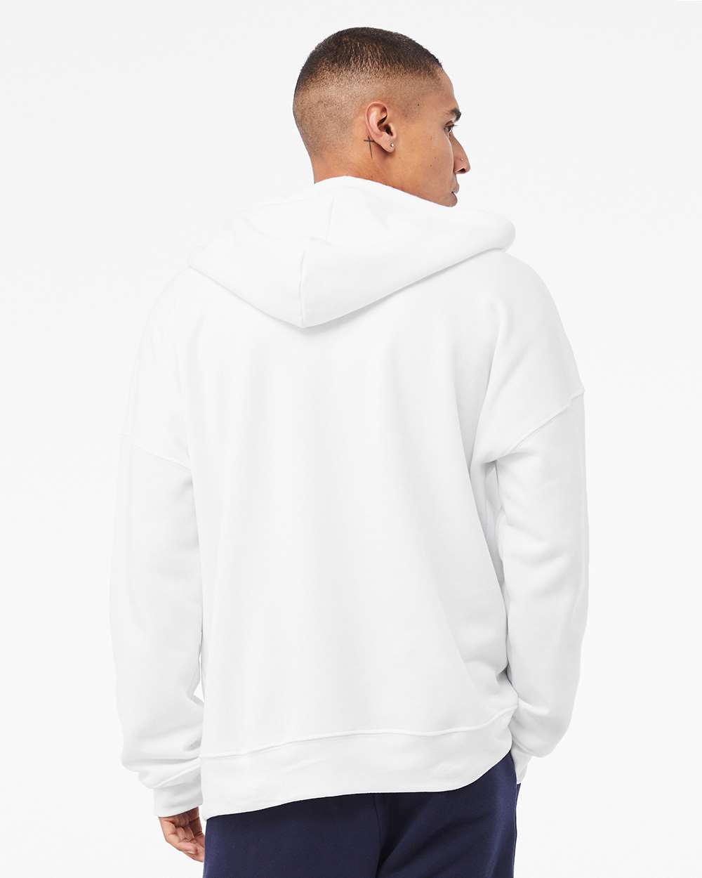 Unisex Sponge Fleece DTM Full-Zip Hoodie - OnModelBack - B07806002 - White