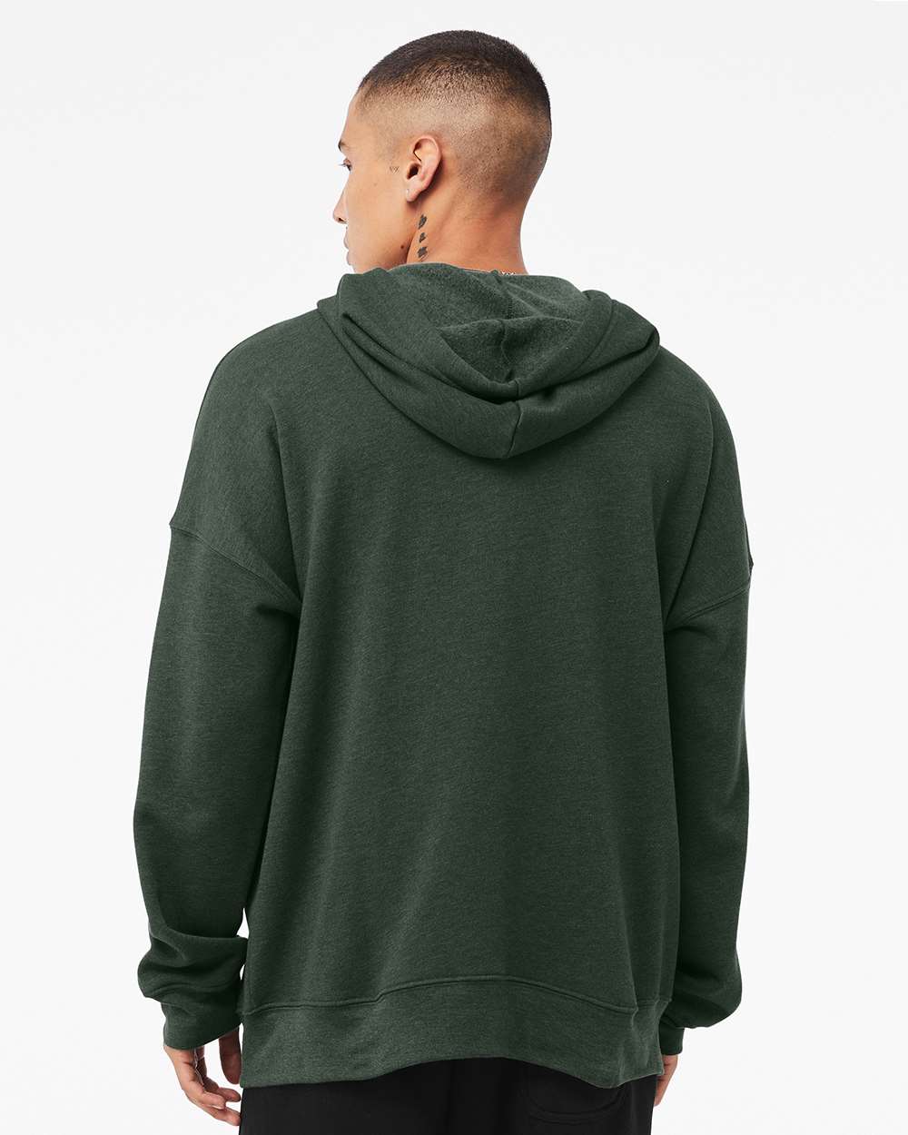 Unisex Sponge Fleece DTM Full-Zip Hoodie - OnModelBack - B07806572 - Heather Forest