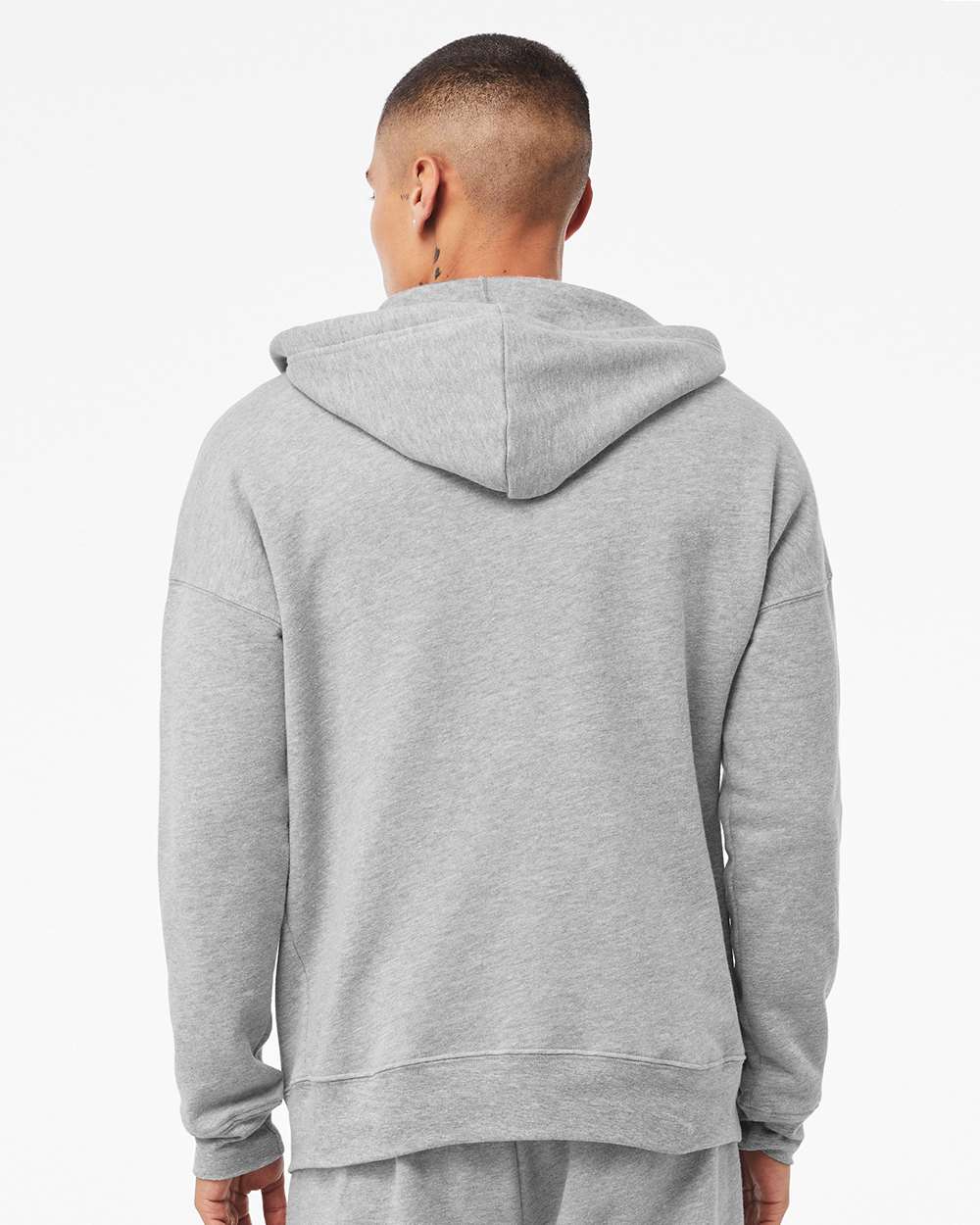 Unisex Sponge Fleece DTM Full-Zip Hoodie - OnModelBack - B07806582 - Athletic Heather