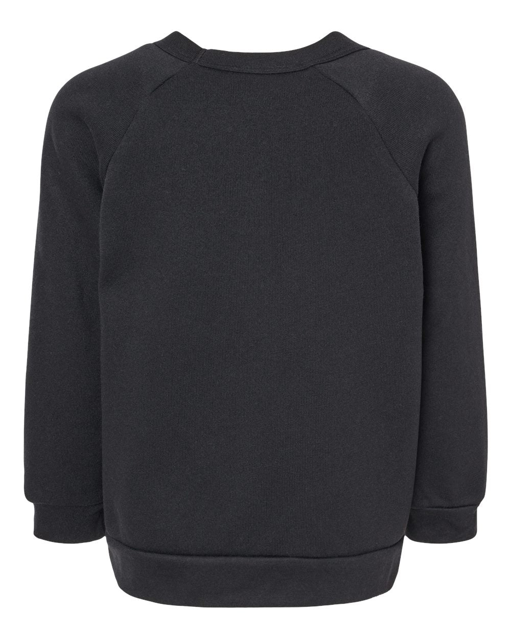 Toddler Sponge Fleece Raglan Sweatshirt - Back - B07906503 - Black