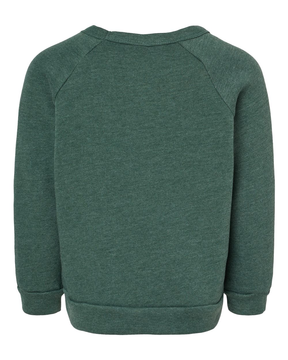 Toddler Sponge Fleece Raglan Sweatshirt - Back - B07906573 - Heather Forest
