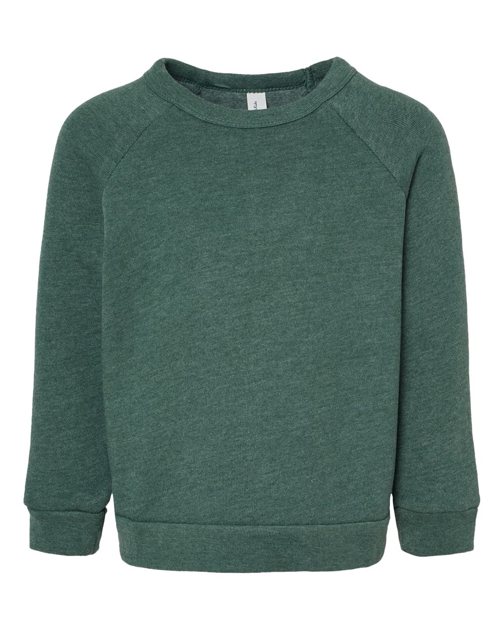 Toddler Sponge Fleece Raglan Sweatshirt - Front - B07906573 - Heather Forest