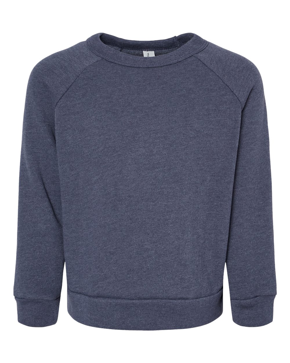 Toddler Sponge Fleece Raglan Sweatshirt - Front - B07906653 - Heather Navy