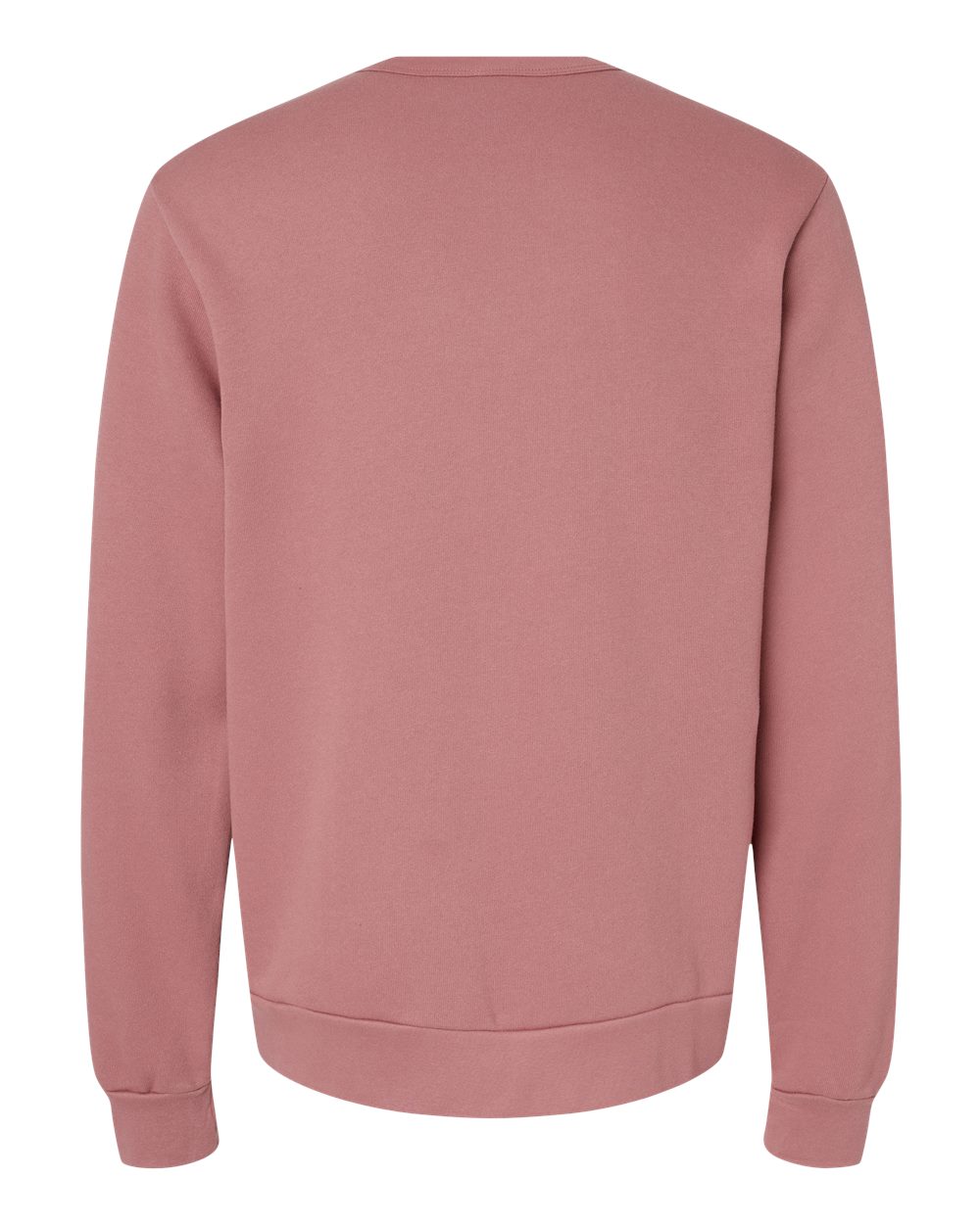 Unisex Sponge Fleece Classic Crewneck Sweatshirt - Back - B08006272 - Mauve