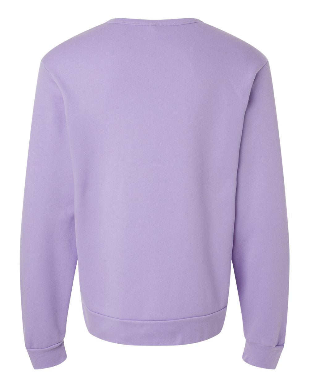 Unisex Sponge Fleece Classic Crewneck Sweatshirt - Back - B08006432 - Dark Lavender