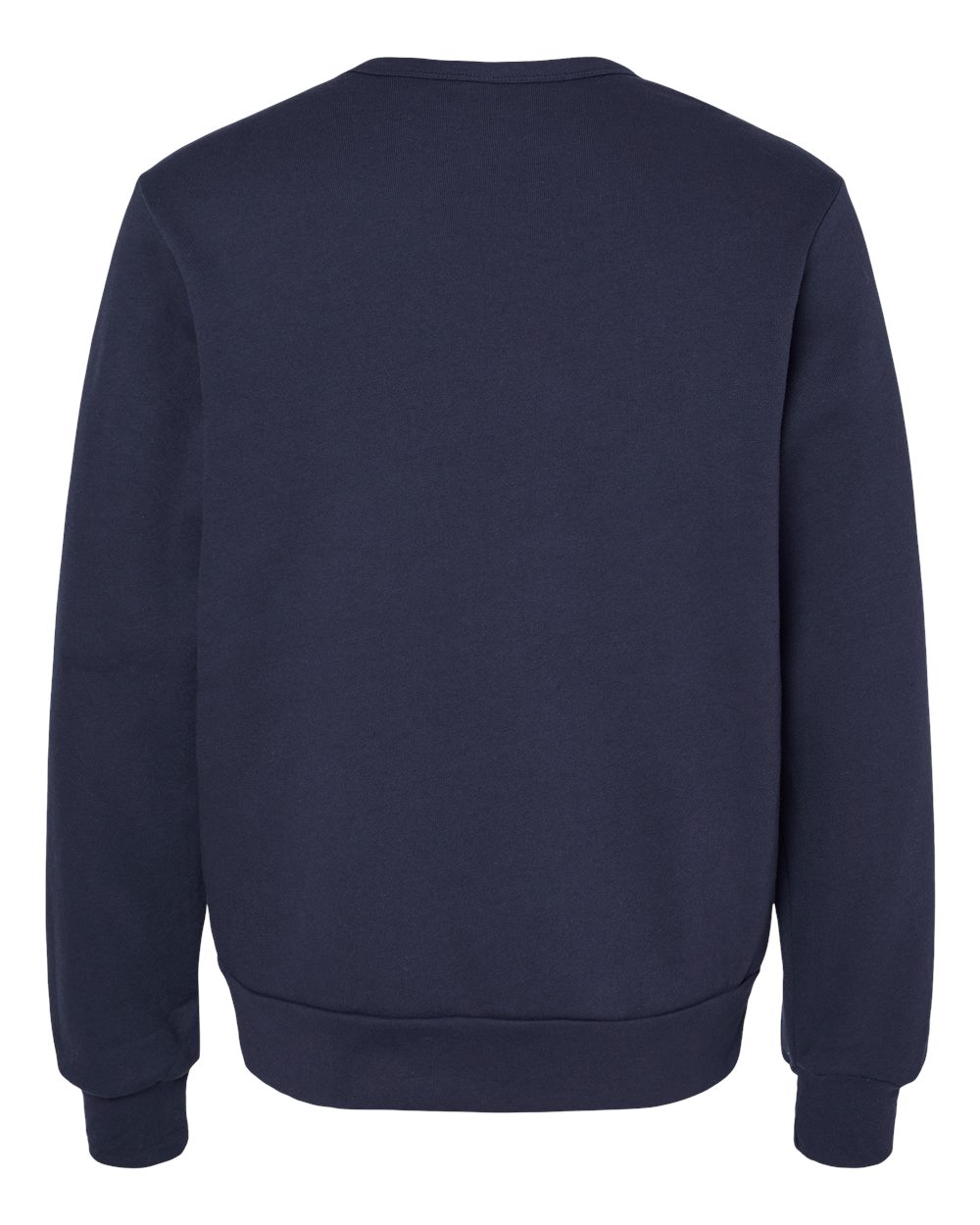 Unisex Sponge Fleece Classic Crewneck Sweatshirt - Back - B08006652 - Navy