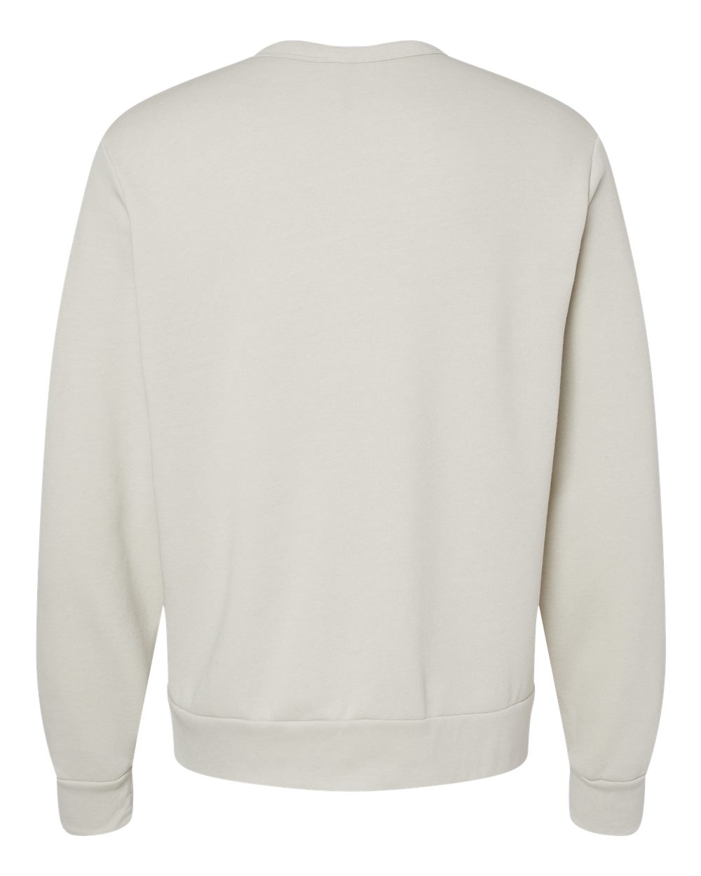 Unisex Sponge Fleece Classic Crewneck Sweatshirt - Back - B08006982 - Heather Dust