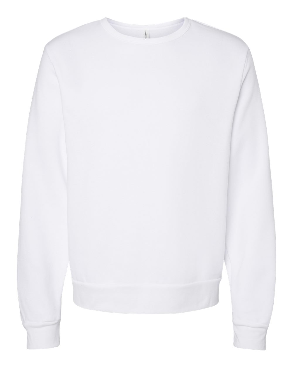 Unisex Sponge Fleece Classic Crewneck Sweatshirt - Front - B08006002 - White