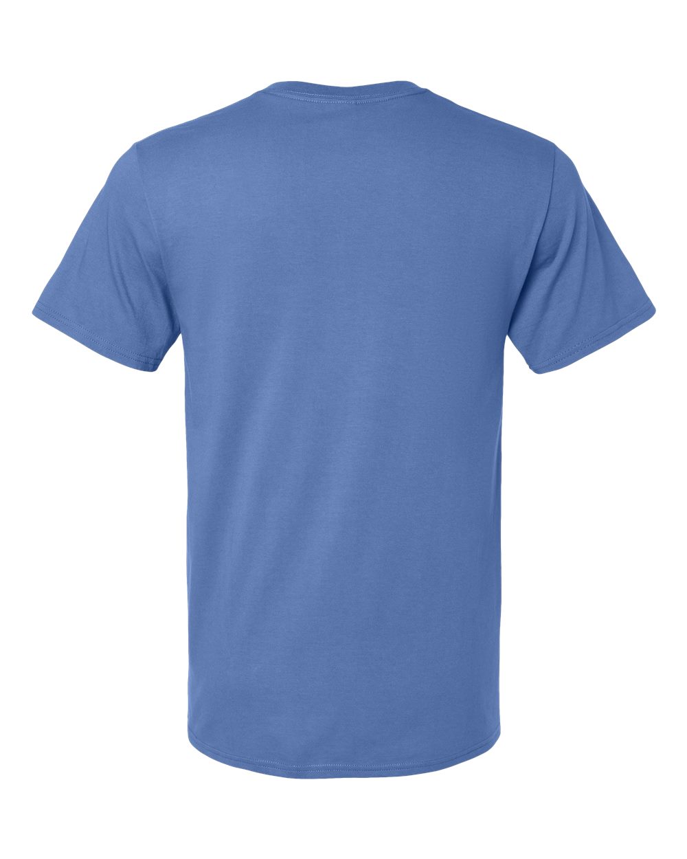 Premium Cotton T-Shirt - Back - B01335572 - Periwinkle Blue