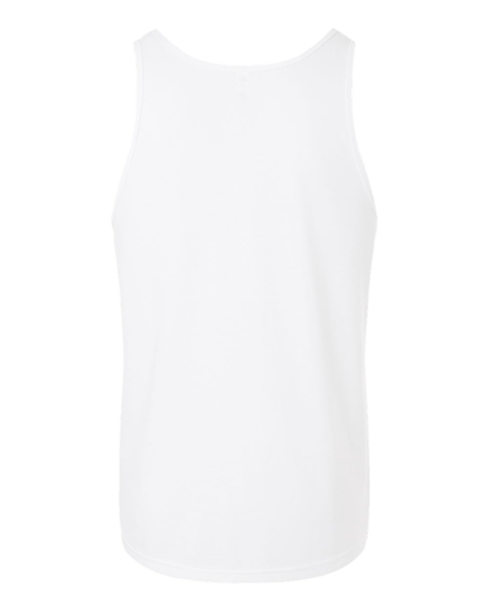 Unisex Heather CVC Tank - Back - B00006012 - Solid White Blend