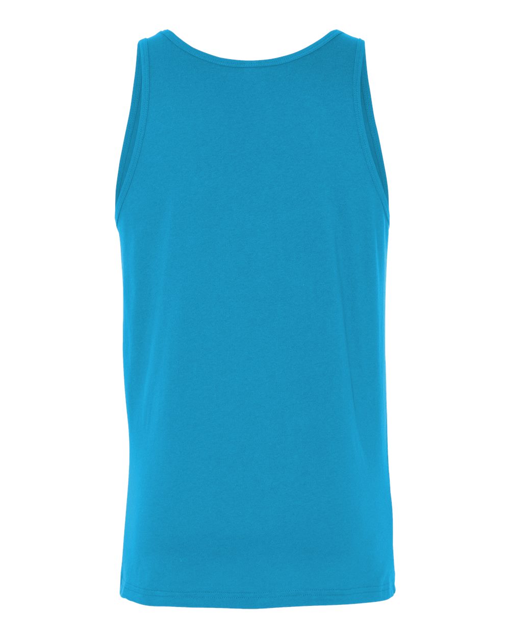 Unisex Heather CVC Tank - Back - B00006062 - Neon Blue