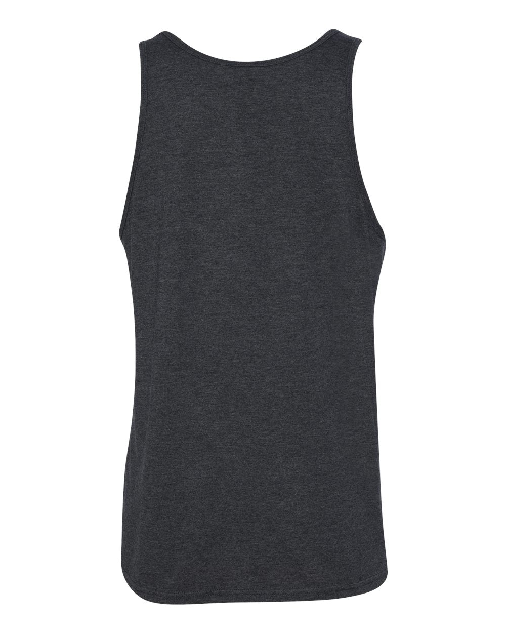 Unisex Heather CVC Tank - Back - B00006092 - Dark Grey Heather