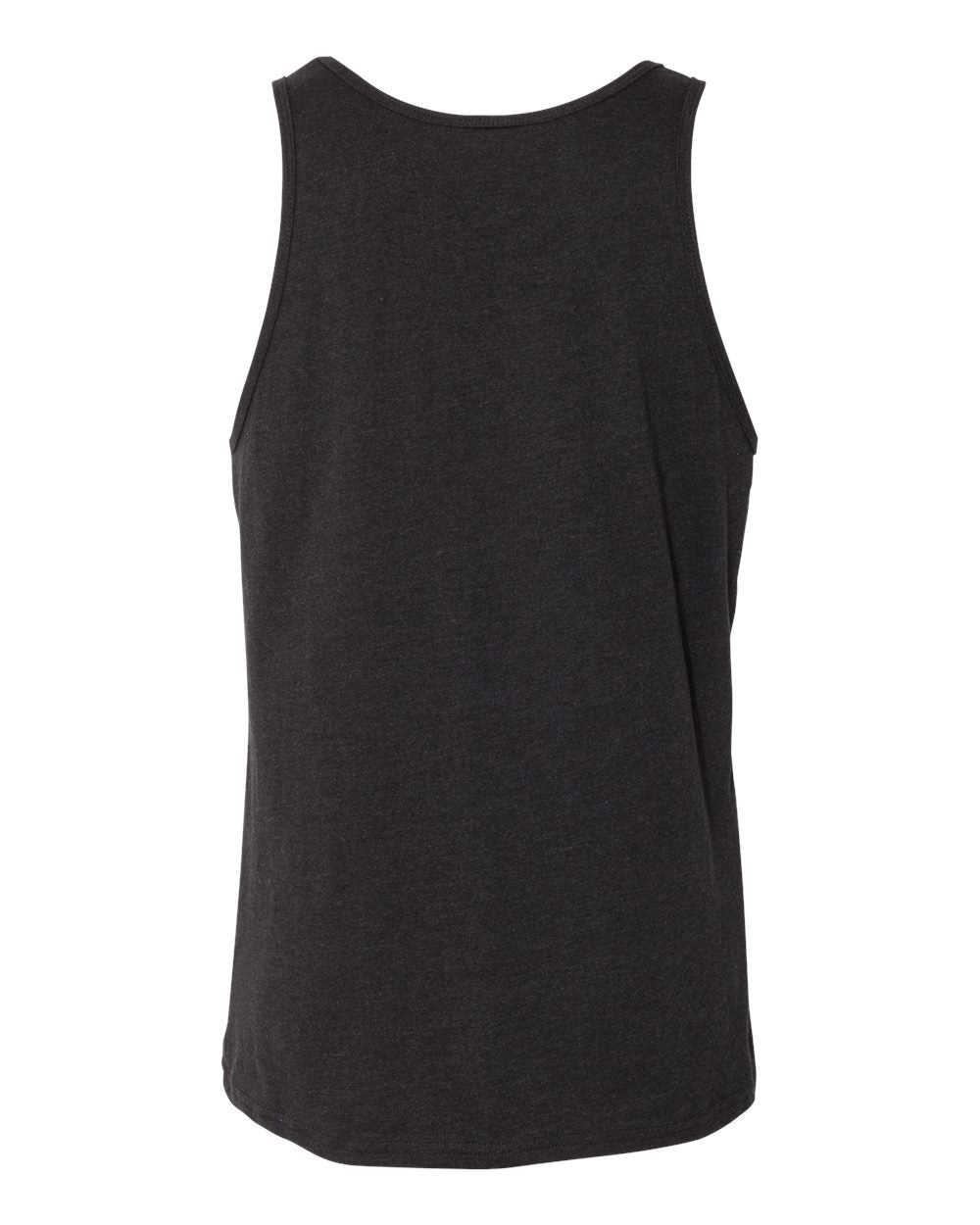 Unisex Heather CVC Tank - Back - B00006102 - Black Heather