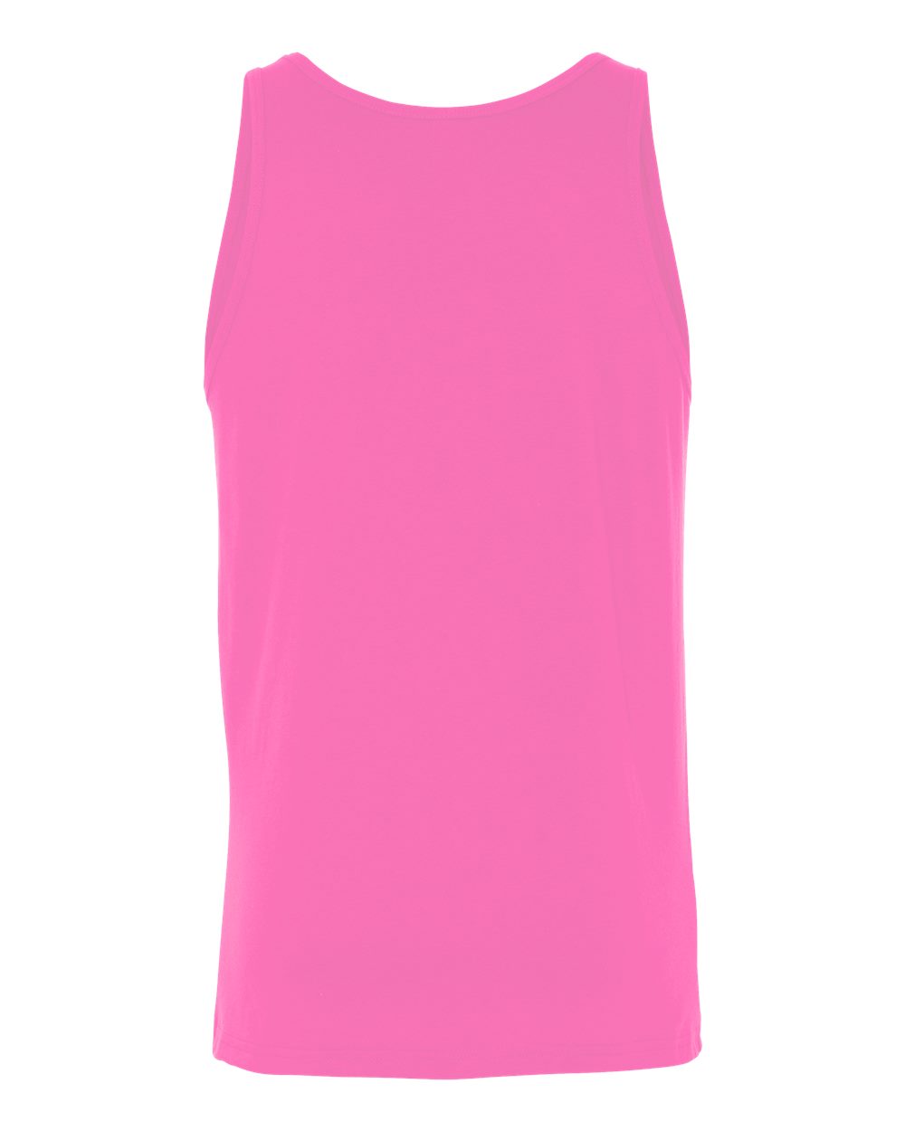 Unisex Heather CVC Tank - Back - B00006142 - Neon Pink