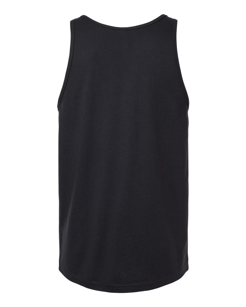 Unisex Heather CVC Tank - Back - B00006512 - Solid Black Blend