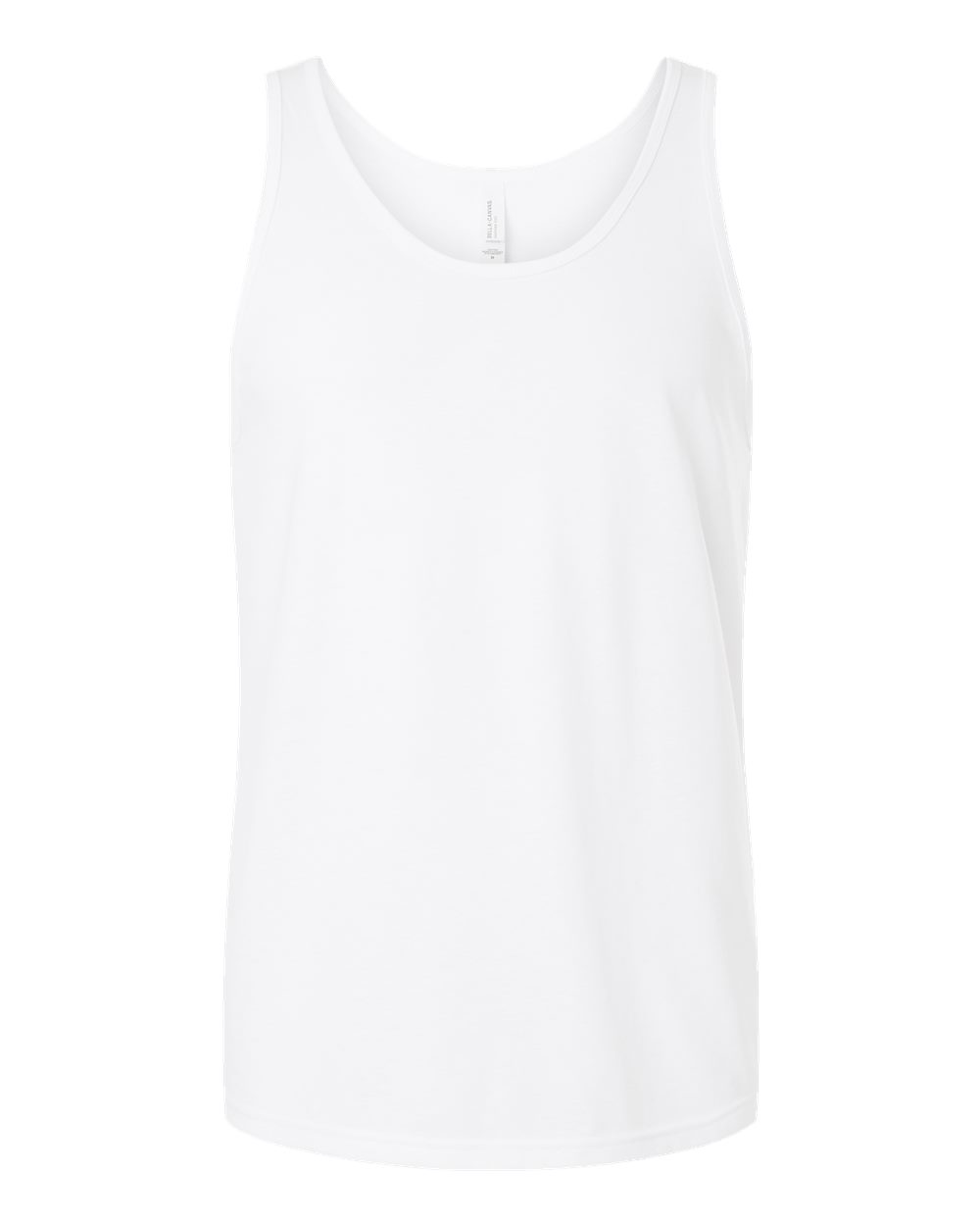 Unisex Heather CVC Tank - Front - B00006012 - Solid White Blend